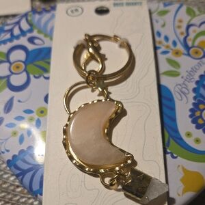 EARTHBOUND  Rose Quartz Crescent Moon